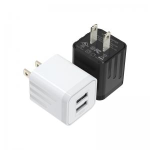 China Focuses 200VAC Dual USB Wall Charger Folding USB Plug Widely Compatible on sale