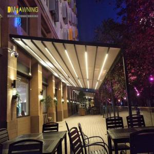 China Aluminum Waterproof Sun Shade Canopy PVC Pergola LED Conservatory Roof Awnings wholesale
