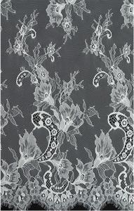 China Green Environmental Protection Eyelash Lace Fabric for Wedding Dress wholesale