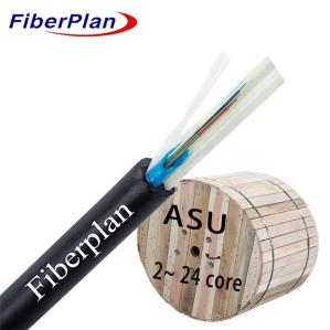 China Outdoor Single Sheath Outdoor Aerial Fiber Optic Cable Mini ADSS ASU 2-12 Cores wholesale