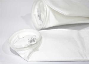 China 100 300 Micron Filter Bag , Fabric Nylon Filter Bag White Color Post Heat Setting wholesale