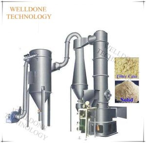 China Button Control Sawdust Flash Dryer , Gas Heating Quartz Flash Dryer wholesale