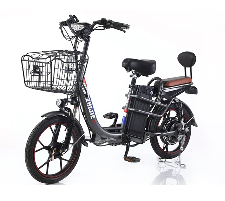 350W Electric City Bike 48V 10Ah Lithium Battery Step Through Full Suspension Ebike