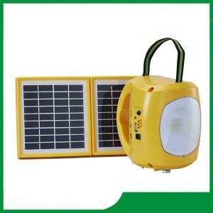 China Solar lantern, led solar panel lantern with mobile phone charger / 2pcs solar panel / 9pcs led lights for sale wholesale