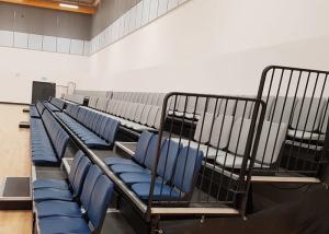 China Power Operated Telescopic Seating Systems Wall Attached Unit For Multisport Venues wholesale