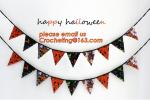 Lace Trimming Flag Banner HOLIDAY Decoration Halloween Softtextile Lace Fabric,