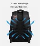 Large Custom Travel Backpack Leather Zip Motorcycle Ventilative Compartment
