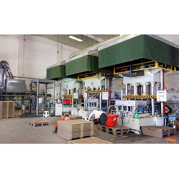 4 Way Entry Recycled Compression Molded Wood Pallet Machine