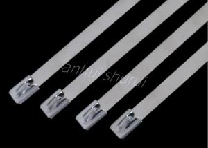 China 350mm Metal Zip Stainless Cable Tie Binding Wire on sale