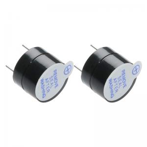 China 12mm DC 5V 2 Terminals Loud Active And Passive Piezo Buzzer on sale