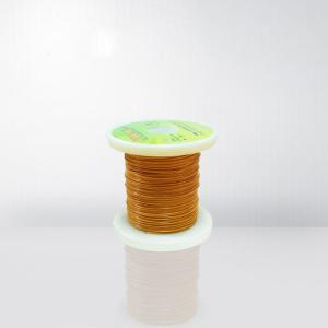 China Enameled Triple Insulated Winding Wire Yellow 0.13mm - 1.0mm Magnet Copper Wire wholesale