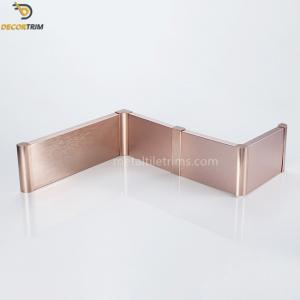China Rose Gold Skirting Board Profiles 60mm 80mm 100mm For Decoration wholesale
