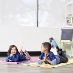 child size yoga mat, kid size yoga mat, kid yoga mat 4mm, PVC yoga mat for kids