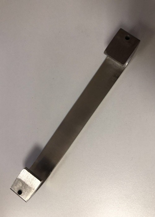 Silver Gray Aluminum Alloy Handles Chrome Plated With SGS Certificate