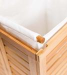 Square Shaped Bamboo Storage Baskets Unique Laundry Organizer 2-50mm Thickness