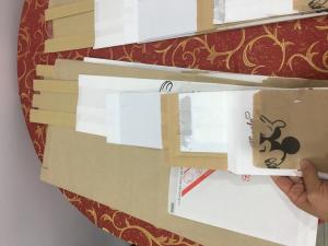 China Luxury Printed Handle Wax Paper Bag Jewelry Packaging Greaseproof wholesale