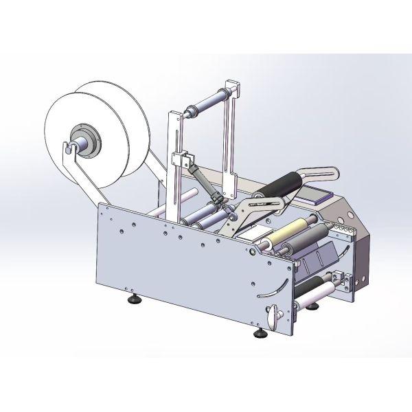 Beverages Condiments HDPE Bottle Labeling Equipment Machine Semi Auto