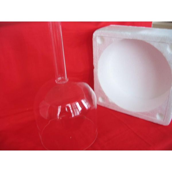 Hand held quartz singing bowl