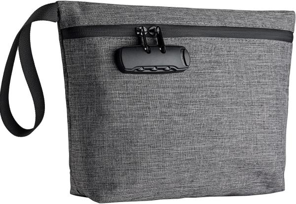 Money Bag with Lock, Lockable Bank Bag, Money Bag for Cash, Waterproof Bag for