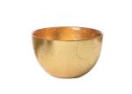 Hand Made 180ml Centrifugal Casting Lead Free Crystal Glass Fruit Bowl, Gold