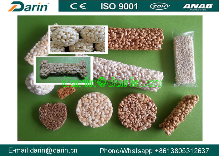 High efficient cross cutting cereal bar forming machine , puff corn machine
