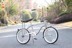 CE Certified 20" Sliver CP Steel Frame Coaster Brake Beach Cruiser Lowrider
