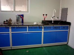 China Blue Color Wall Chemistry Lab Bench Corrosion Resistant Practical wholesale