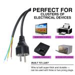 3pin H05vv-f 3g 0.75mm2 Vde Ac 3 Pin Stripped And Tinned Cord Power Cable With
