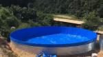 Galvanized Sheet Aquariums Tarpaulin Fish Tank 50000 Liters