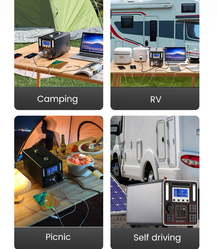 Outdoor LiFePO4 Portable Power Station Generator 110V 220V 1200W 120ah