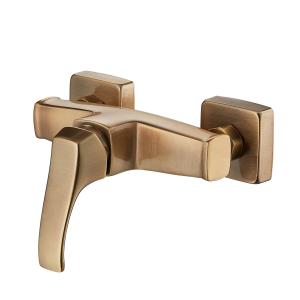 China Leak Proof Antique Brass Shower Mixer Taps Single Handle Hole 0.05MPa wholesale