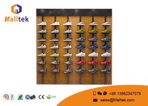 China Durable Shoe Store Using Steel And Wooden Display Rack With Multiple Sizes wholesale