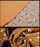 fashion polyester print layered skirt fringed dress medium style