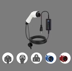 China Ev Portable 7kw Ac Ev Charger Mobile Evse Portable Charger Electric Charging Station Portable Electric Car Charger wholesale