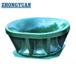 JIS F 2030 A Casting Steel Single Point Mooring Chock Bulwark Mounted Ship