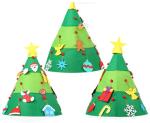 3D DIY Felt Christmas Tree Decorations , Felt Christmas Tree Customized Size