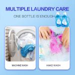 5 in 1 Liquid Laundry Detergent Stain Odor Remover Fabric Softener Color