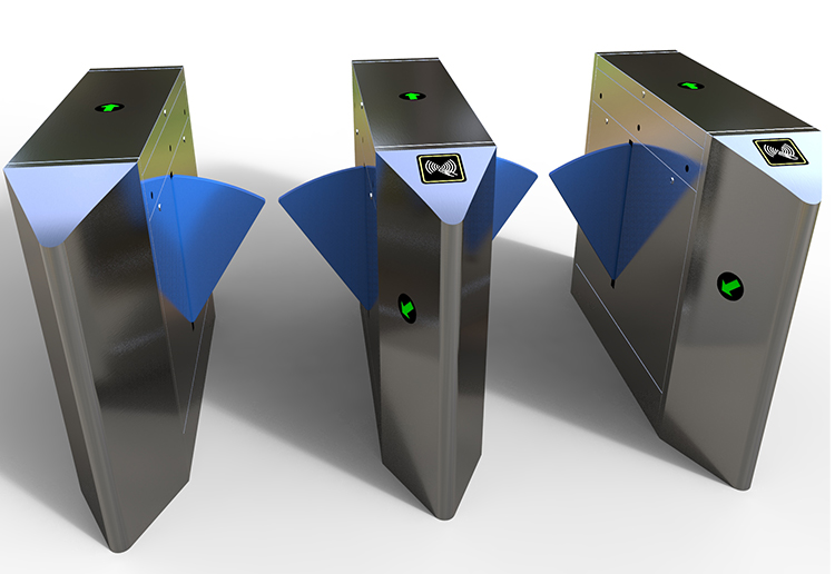 Office Building and Construction Site Access Control System Turnstile Baffle Gate Plate for Secure Entrance