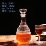 500ml 800ml 1000ml Glass Vodka Decanter Made with Environmental Protection in