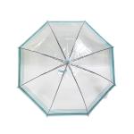 Cute Full Coverage Clear Dome See Through Umbrella Poe Fabric Transparent