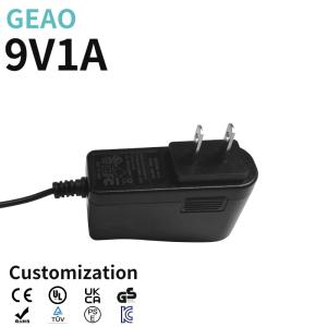 China 7.75W 9v 1a Power Supply Wall Mount DC Jack / DC Plug / Terminal Block wholesale