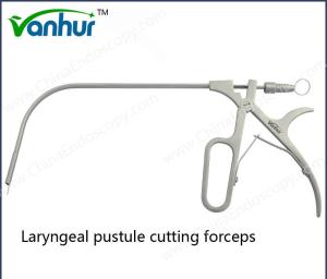 China Throat Instruments FDA Laryngeal Pustule Cutting Forceps with Steel Material wholesale