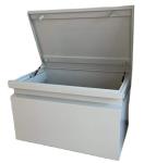 Outdoor Job Site Tool Box with Lock Steel Mechanic Job Box Heavy Duty Tool Case