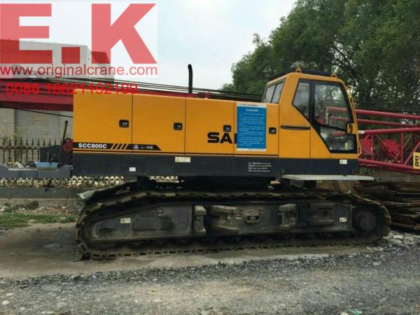 Hydraulic SANY crawler Cranes construction machine crawler crane 80ton SCC800C