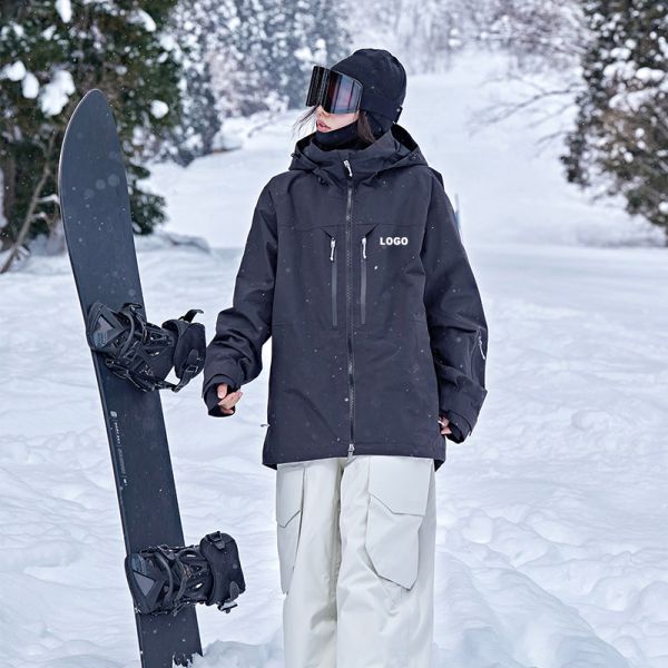 OEM Custom Couple American Style Snowboard Jacket Waterproof Windproof Thick Warm Winter Ski Outer Coat