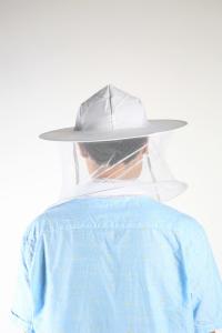 China Breathable Beekeeper Hat Cotton Material White Color For Beekeeping Protective on sale