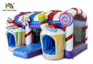 China Kids Inflatable Jumping Castle Amazing Candy / Ice Cream World Design wholesale