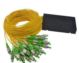 China 1m 1X64 ABS Fiber Optic PLC Splitter FC APC FC UPC Connector GPON EPON wholesale