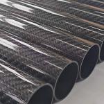 Straight Carbon Fiber Tube 4" Outer Diameter Length 11.8 Inch 300 Mm 1.5mm