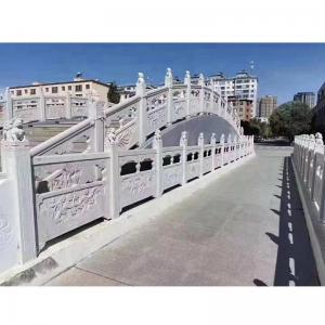 China Handrails Marble Stone Sculpture Railing Ornament Craft White Stone Bridge Hotel wholesale